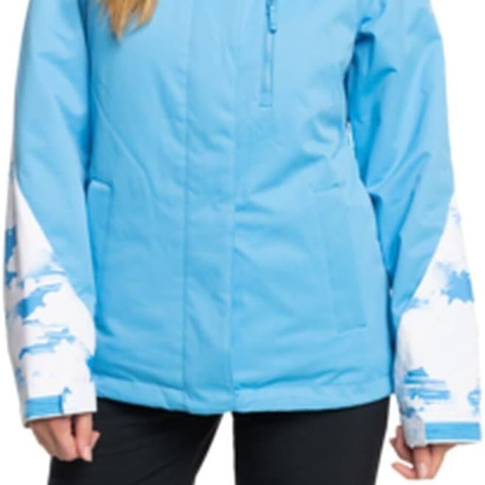 NWT Women's Roxy Jetty Block Azure Blue Clouds Snowboard Jacket Large - Picture 10 of 15